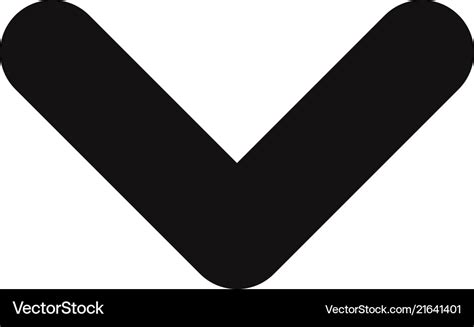 Down arrow icon Royalty Free Vector Image - VectorStock