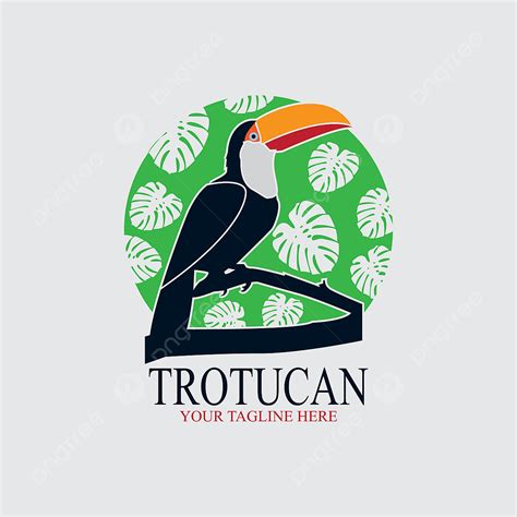 Toucan Birds Clipart Hd PNG, Toucan Bird Logo With Green Leaf Background, Zoo, Isolated, Foliage ...