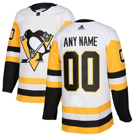 Men's Pittsburgh Penguins adidas White Authentic Pro - Custom Jersey