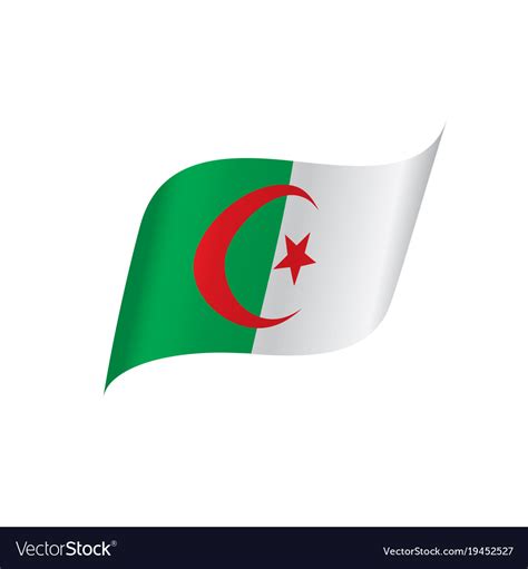 Algeria flag Royalty Free Vector Image - VectorStock