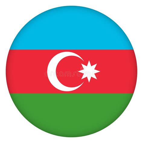 Azerbaijan - Round Badges with Country Flag Stock Illustration ...