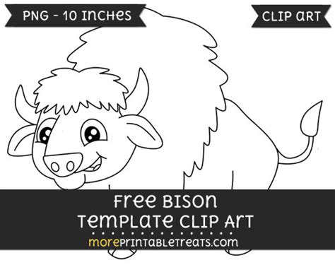 Bison Template – Clipart