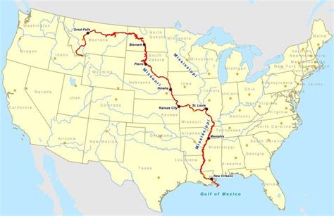 So you want to paddle along the Missouri River? | Missouri river, Map ...