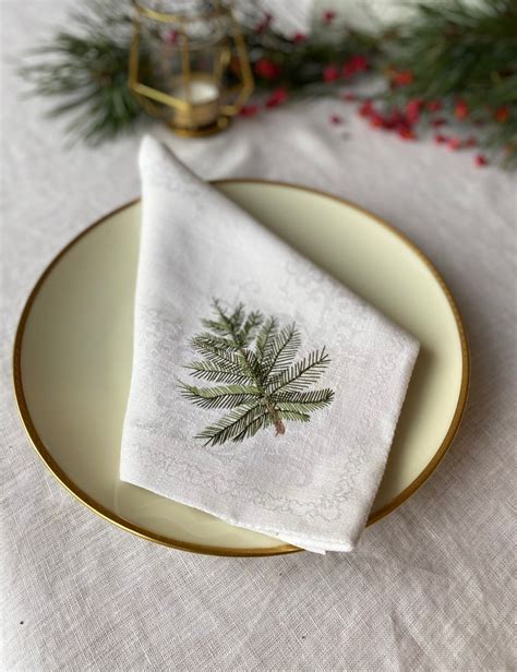 CUSTOM NAPKINS, Decorative Personalized Embroidered Napkins, Washable ...