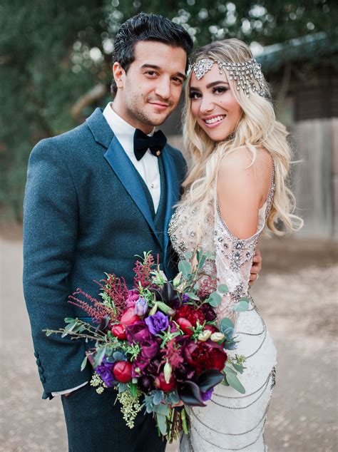 DWTS Mark Ballas + BC Jean's Bold, Bohemian-Inspired Wedding | Green Wedding Shoes