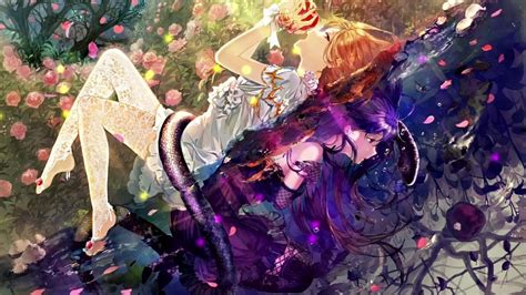 Dark Reflection Anime Girls Live Wallpaper - WallpaperWaifu