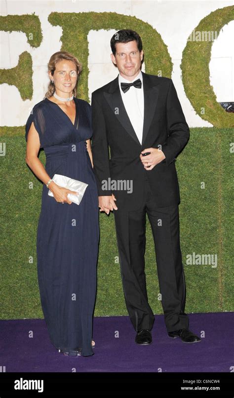 Tim Henman and his wife Lucy Heald attending the 2010 Wimbledon Gala ...