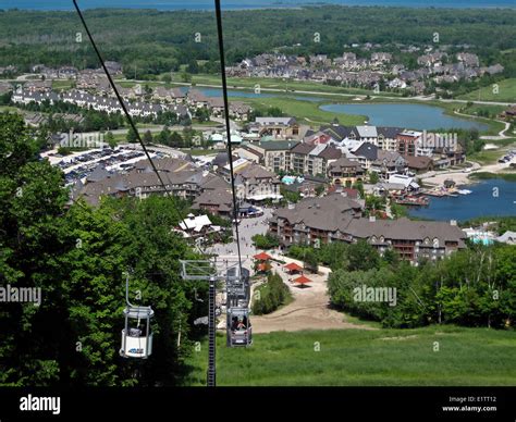 Blue Mountain Ski Resort in Collingwood, Ontario, Canada Stock Photo - Alamy