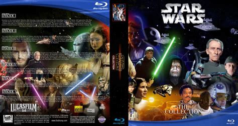 Star Wars Collection - Movie Blu-Ray Custom Covers - STAR WARS 6 DISC ...