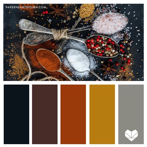 Color Palette: Herbs + Spices Earth Tones — Paper Heart Design