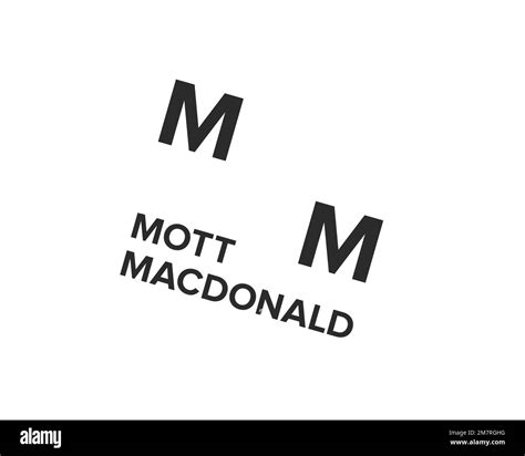 Mott MacDonald, Rotated Logo, White Background B Stock Photo - Alamy