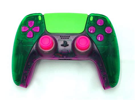 Custom Sony DualSense Wireless Controller PlayStation PS5 - Clear Green ...