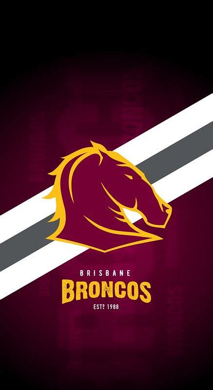 Brisbane Broncos iPhone X Lock Screen Wallpaper