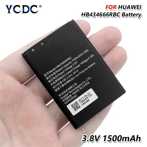 HB434666RBC 3.8V 1500mAh Battery For Huawei E5573S E5573 E5573s 320 ...