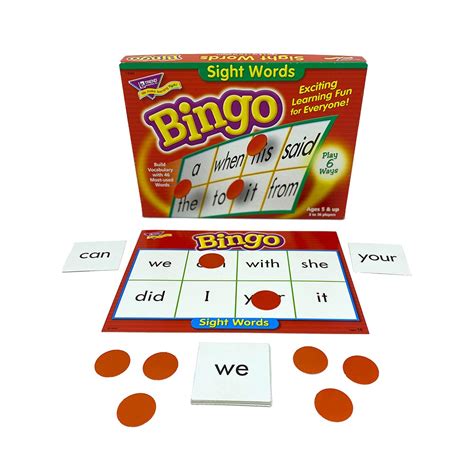 Sight Words Bingo Game - Educational Toy Library