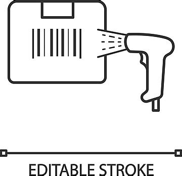 Barcode Vector Icon Illustration Design Scanning Label Labeling Vector, Scanning, Label ...