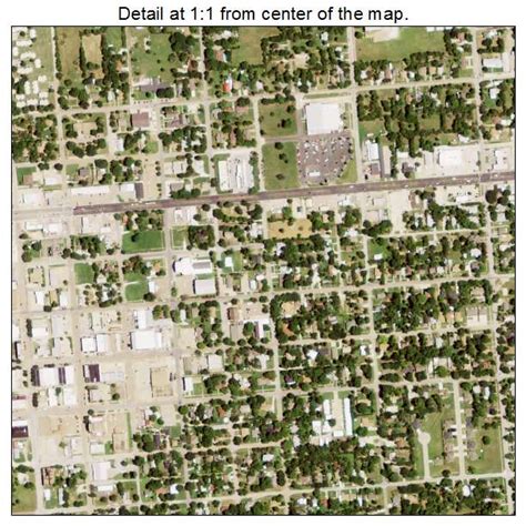 Aerial Photography Map of Mexia, TX Texas