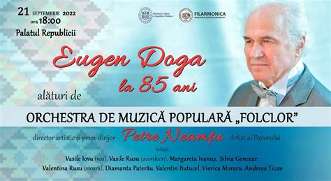 Eugen Doga la 85 ani alături de Orchestra de Muzică Populară „Folclor ...