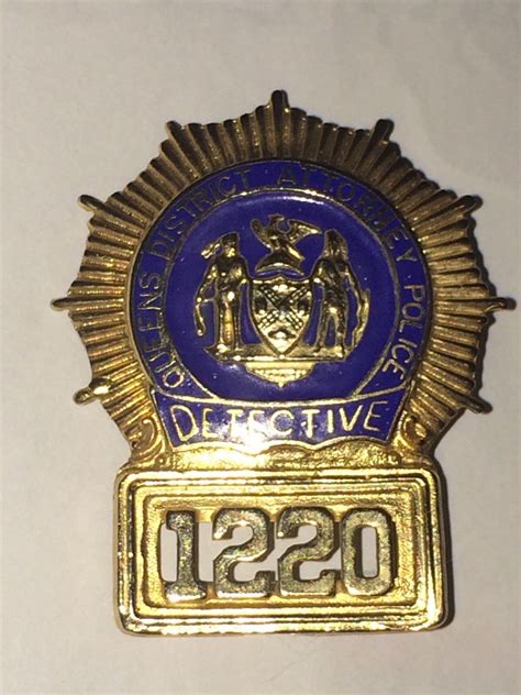 Nyc District Attorney Badge