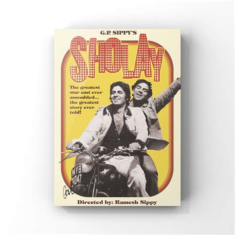 Sholay 1975 Bollywood Retro Movie Poster digital Download - Etsy