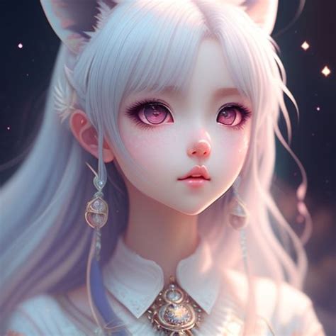 White Wolf Anime Girl