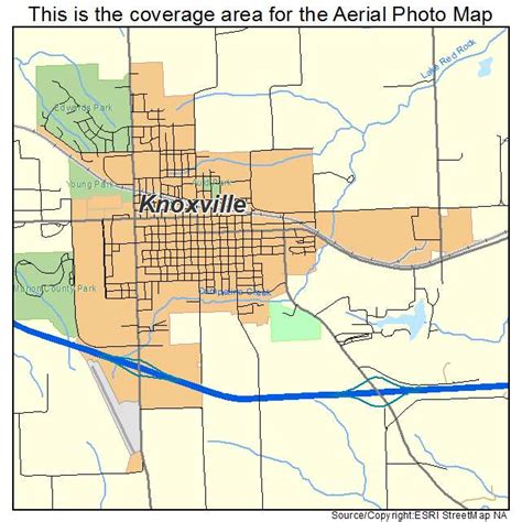 Aerial Photography Map of Knoxville, IA Iowa