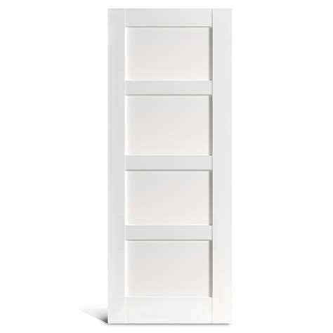 Shaker Door | 4 Flat Panel PVC Shaker Door - OUPAI