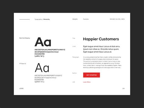 Typography Hierarchy Template | Brand guidelines, Brand guidelines ...