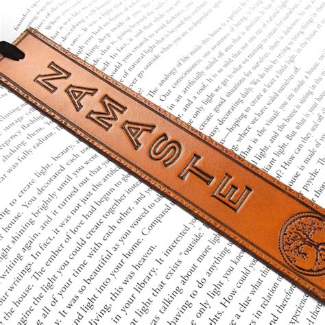 Leather Bookmark - Etsy