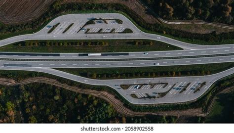 Beautiful Road Above Drone Shot Stock Photo 2058902558 | Shutterstock