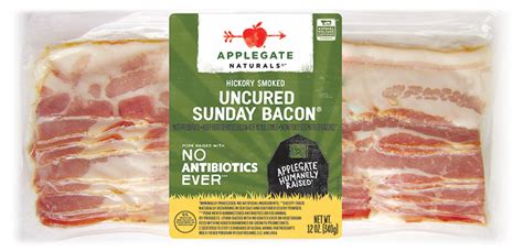 Products - Bacon - Applegate Naturals Sunday Bacon, 12oz - Applegate