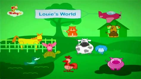 Louie's World - Animals and The farmer in the Dell Song | BabyTV | Adivinanzas