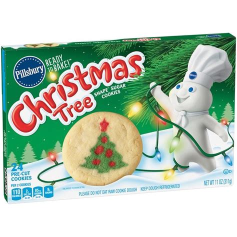 Pillsbury Ready to Bake! Christmas Tree Shape Sugar Cookies (11 oz ...