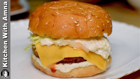 Mcdonalds Style Chicken Burger Recipe - Chicken Patty Burger - Kitchen W... | Chicken burgers ...