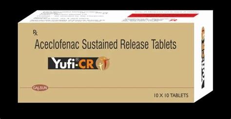 Aceclofenac Sustained Release Tablets 200 Mg at Rs 72/stripe ...