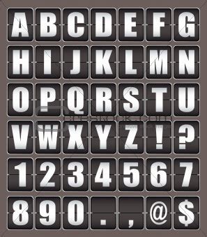 Image 3127444: Alphabet ticker board from Crestock Stock Photos