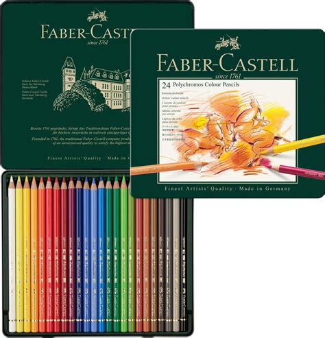 Faber-Castell Polychromos Color Pencil Set-Pack of 24|Multicolor : Amazon.in: Home & Kitchen