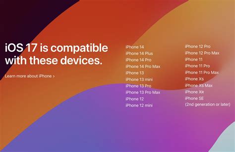 iOS 17 Compatible Devices List – Will My iPhone Run iOS 17?