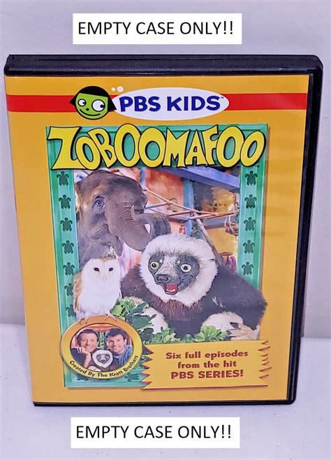 Zoboomafoo: w/ the Kratt Brothers PBS Kids 6 Full Episodes CASE ONLY NO DVD DISC | eBay