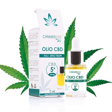 Cbd Oil 250 mg Full Spectrum Cannabis Sativa in 5 ml | CannabiSide