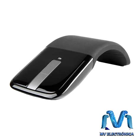 Mouse arc touch inalambrico flexible negro usb ergonomico