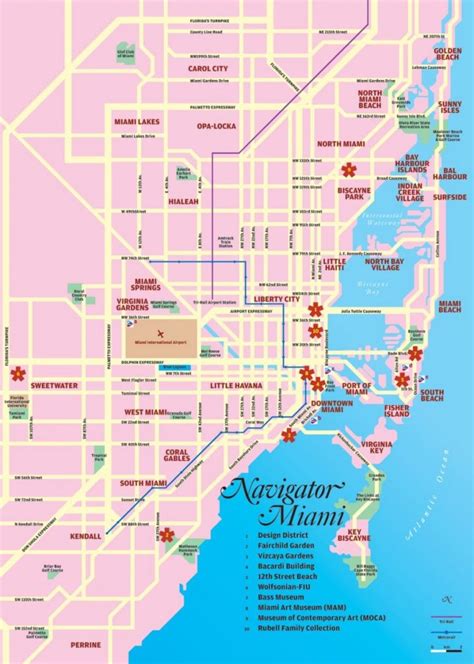 Miami Cruise Port Guide | Cruiseportwiki - Street Map Of Downtown Miami ...