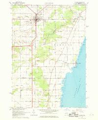 Map of Standish, MI in 1967 | Pastmaps