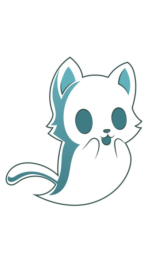 Cute Cat Ghost Sticker | Easy halloween drawings, Graffiti characters, Ghost cat