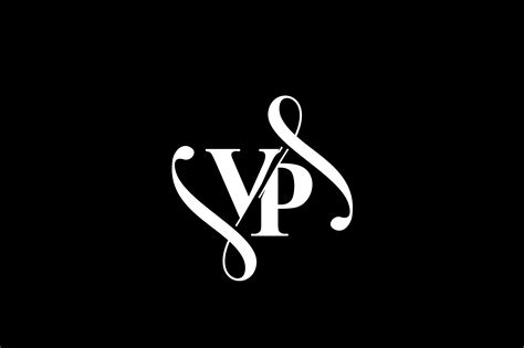 VP Monogram logo Design V6 By Vectorseller | TheHungryJPEG