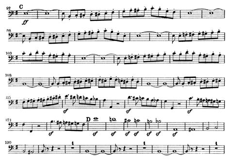 Trombone: Rossini: William Tell Overture, Excerpt from [C] to [D ...