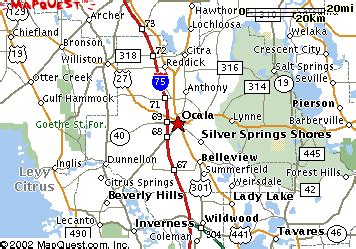 Map Of Ocala Florida | Color 2018