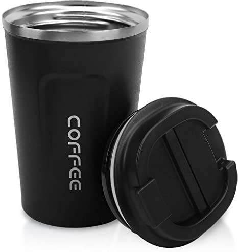 12oz Tumbler,Double Walled Insulated Stainless Vacuum Coffee Travel Mug With Leakproof Flip for ...