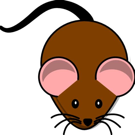 Brown Mouse Lab Clip Art - Dark Brown Mouse Cartoon - Png Download - Full Size Clipart (#39632 ...