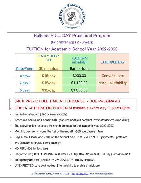 TUITION — Academy of Hellenic Paideia